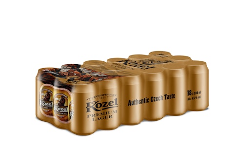 Velkopopovicky Kozel Premium 4,6% 0,33l tlk 18-pack
