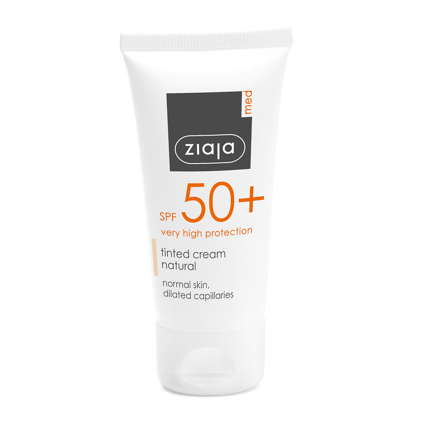 Ziaja Med SPF 50+ sävytetty aurinkovoide kasvoille 50 ml