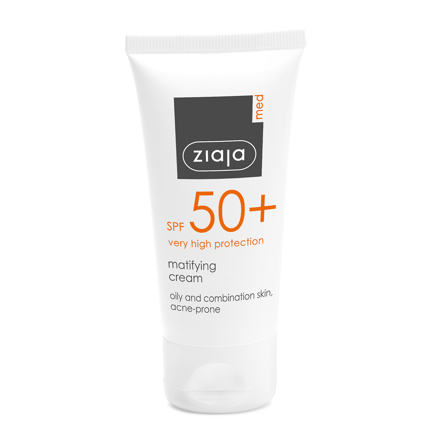 Ziaja Med SPF 50+ matta-aurinkovoide kasvoille 50 ml