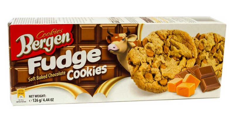 Bergen Fudge Soft Baked Chocolate Cookies 126g | K-Ruoka Verkkokauppa