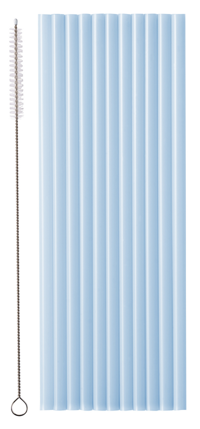 Muovipilli vaaleansininen 23 cm 12 kpl