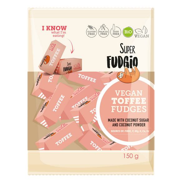 Super Fudgio maidoton Toffee 150g luomu