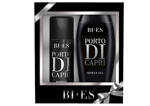 Bi-es Porto Di Capri lahjapakkaus, sis. 2in1 suihkugeeli 250ml ja spray deodorantti 150ml