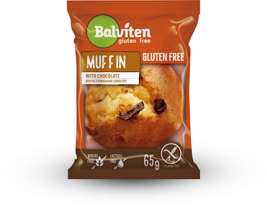 Balviten gluteeniton valkosuklaa muffinssi 65g