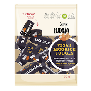 Super Fudgio maidoton lakritsitoffee 150g luomu