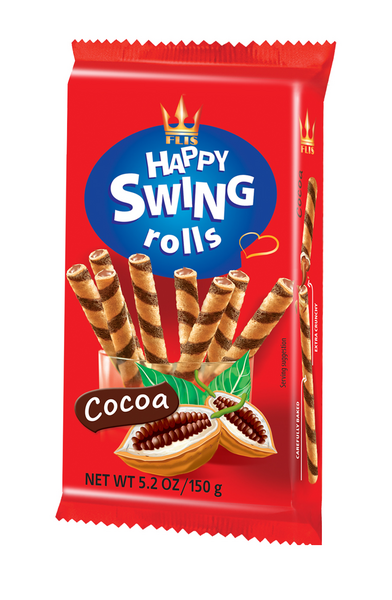 Happy Swing Rolls vohvelirulla 150g kaakao
