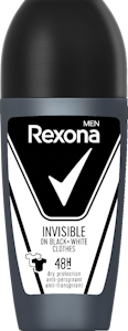 Rexona Men Antiperspirantti Deo Roll-On 50ml 48h Invisible Black & White