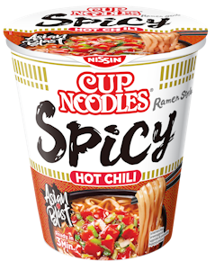 Nissin Cup Noodles Hot Chili Spicy pikanuudelikeitto 66g