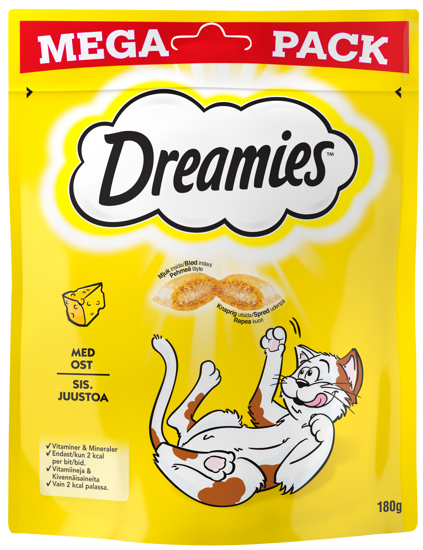 Dreamies Juusto 180g kissan makupalat