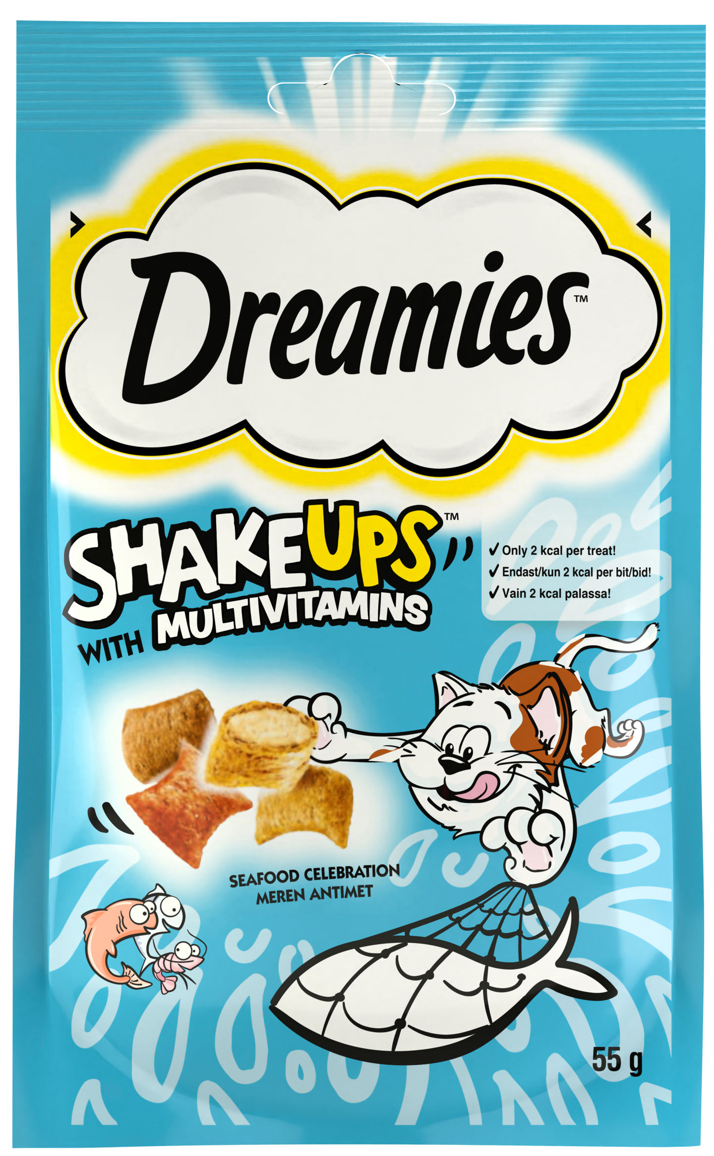 Dreamies Shakeups multivitamiini meren antimet 55g