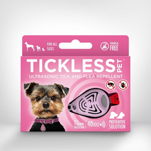 TICKLESS-PET ultraääni punkki- ja kirppukarkoitin pinkki