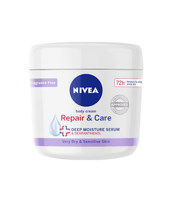 Nivea vartalovoide 400ml Repair & Care Fragrance-Free Body Cream