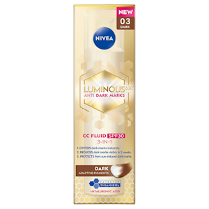 NIVEA 40ml Luminous630 Anti Dark Marks CC Fluid Dark SK30 - sävyttävä päivävoide