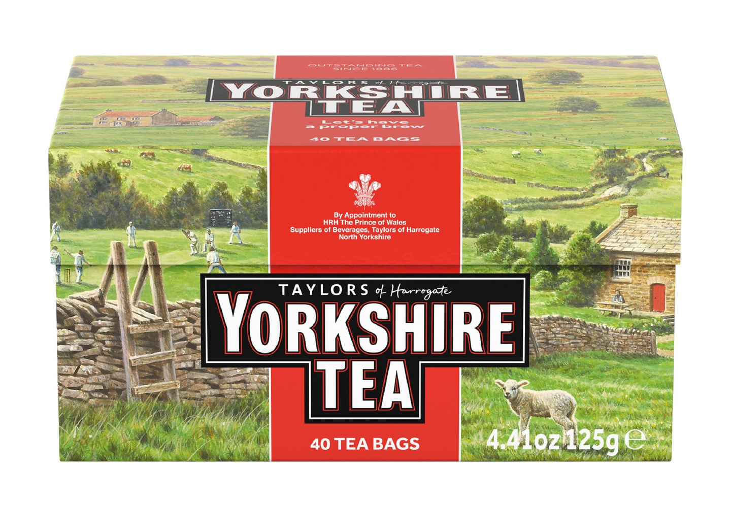 Yorkshire Tea Musta tee 40pss 125g