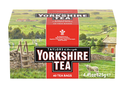 Yorkshire Tea Musta tee 40pss 125g