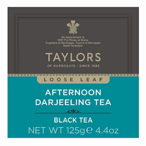 Taylors of Harrogate Afternoon Darjeeling musta irtotee 125 g