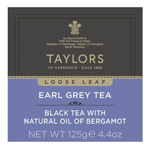 Taylors of Harrogate Earl Grey musta irtotee 125 g