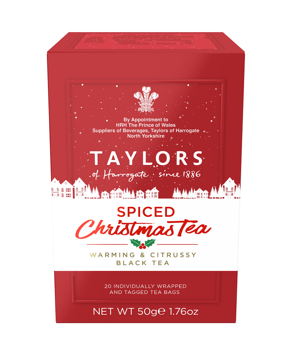Taylors spiced black christmas tea 20ps — HoReCa-tukku Kespro
