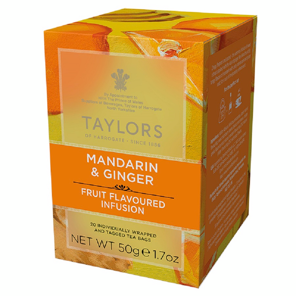 Taylors of Harrogate Mandarin& Ginger hauduke 20ps