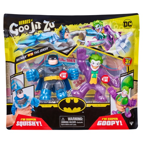 Goo Jit Zu DC Batman vs Joker-figuurit, Tuplapakkaus