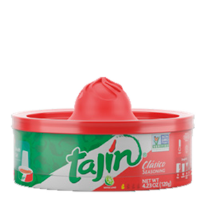 Tajín Clásico Seasoning meksikolainen chilimausteseos 120g rasia sitruspuristimella