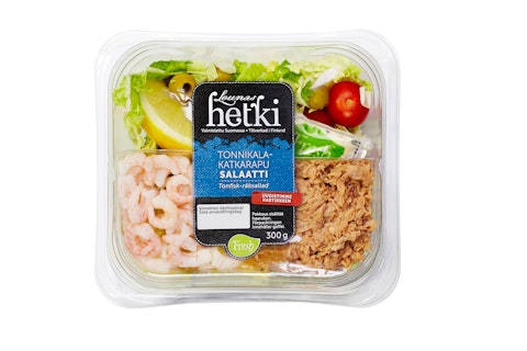 Fresh Lounas Hetki Tonnikala-katkarapu salaatti 300 g | K-Ruoka Verkkokauppa
