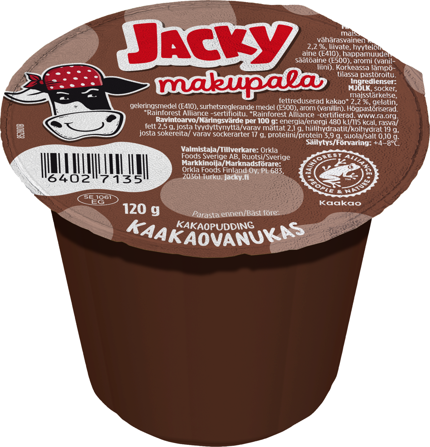 Jacky Makupala kaakaovanukas 120g