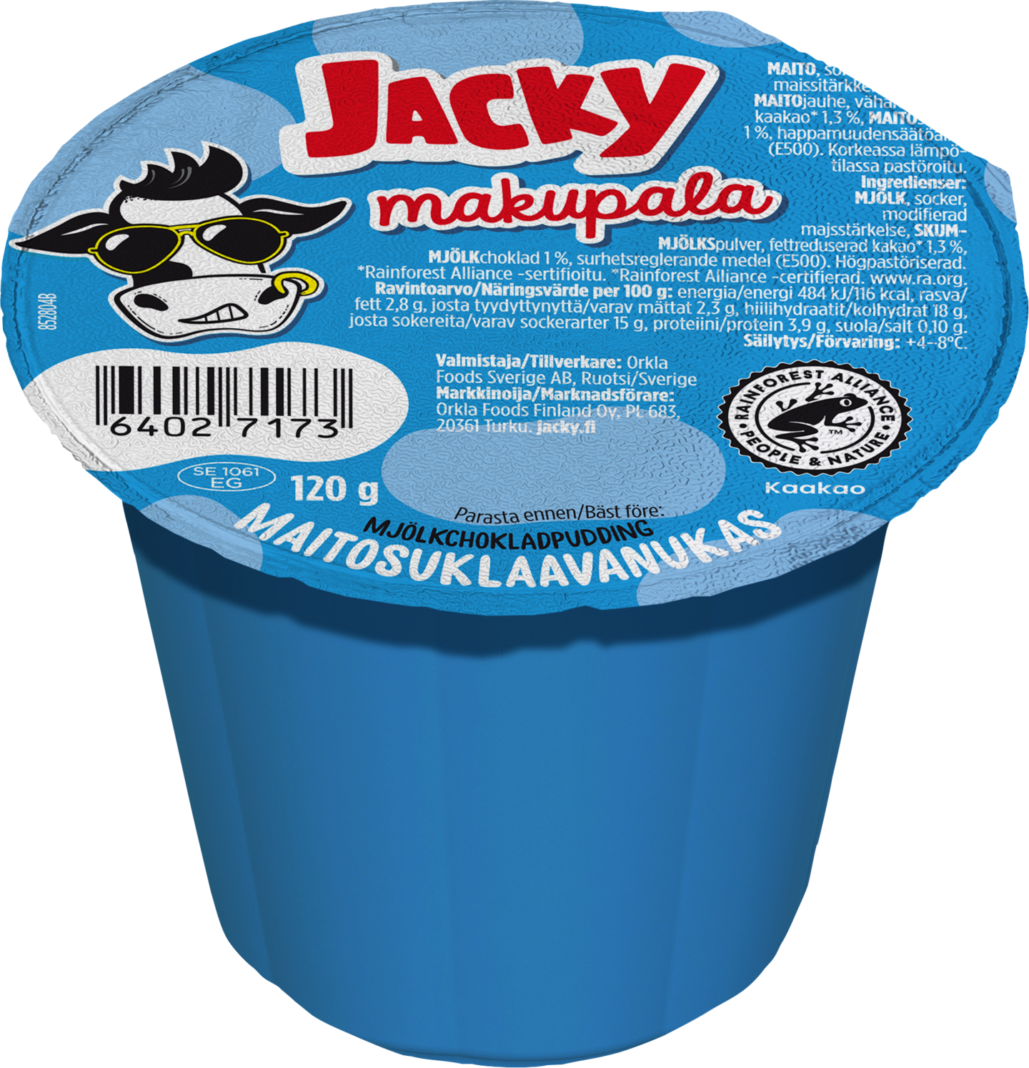 Jacky Makupalavanukas 120g maitosuklaa