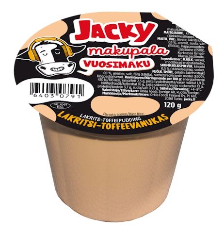 Jacky Makupala vanukas 120g lakritsi-toffee