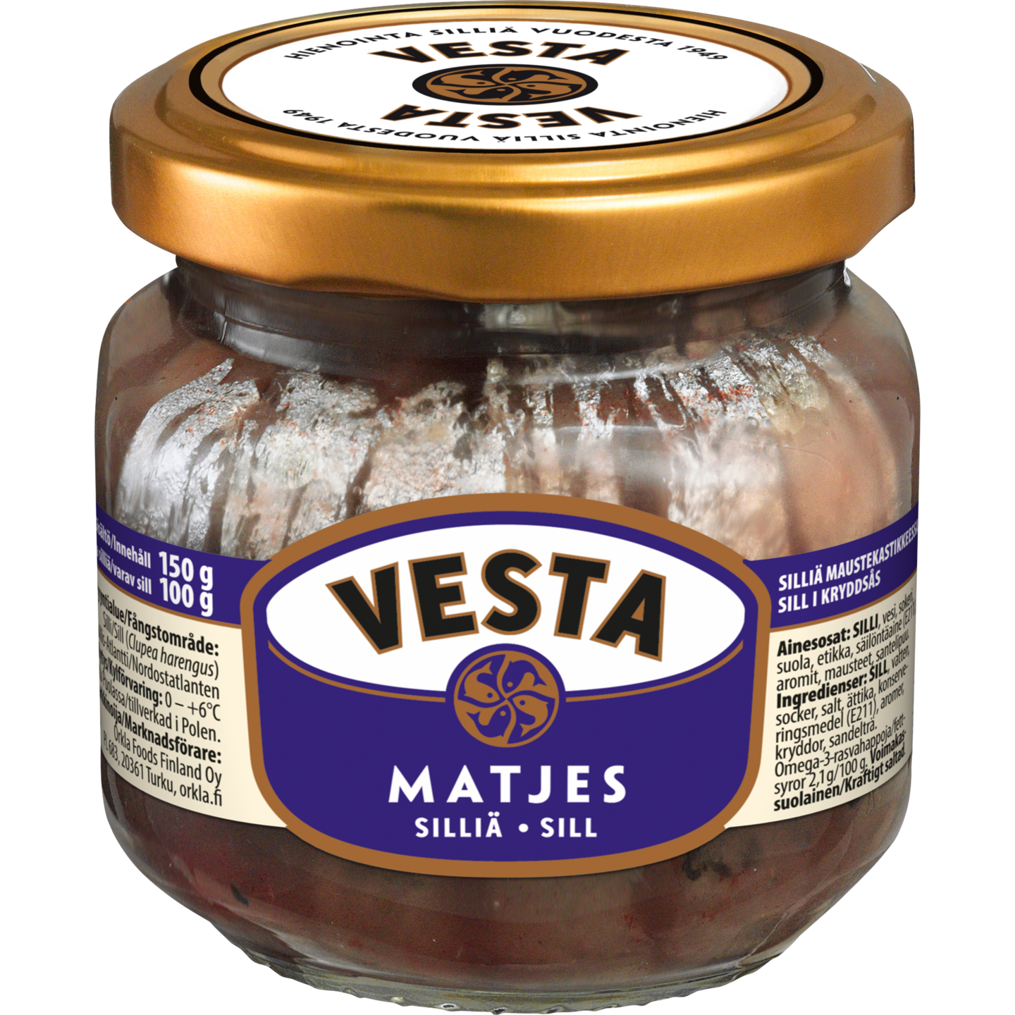 Vesta silliä matjeskastikkeessa 150/100g