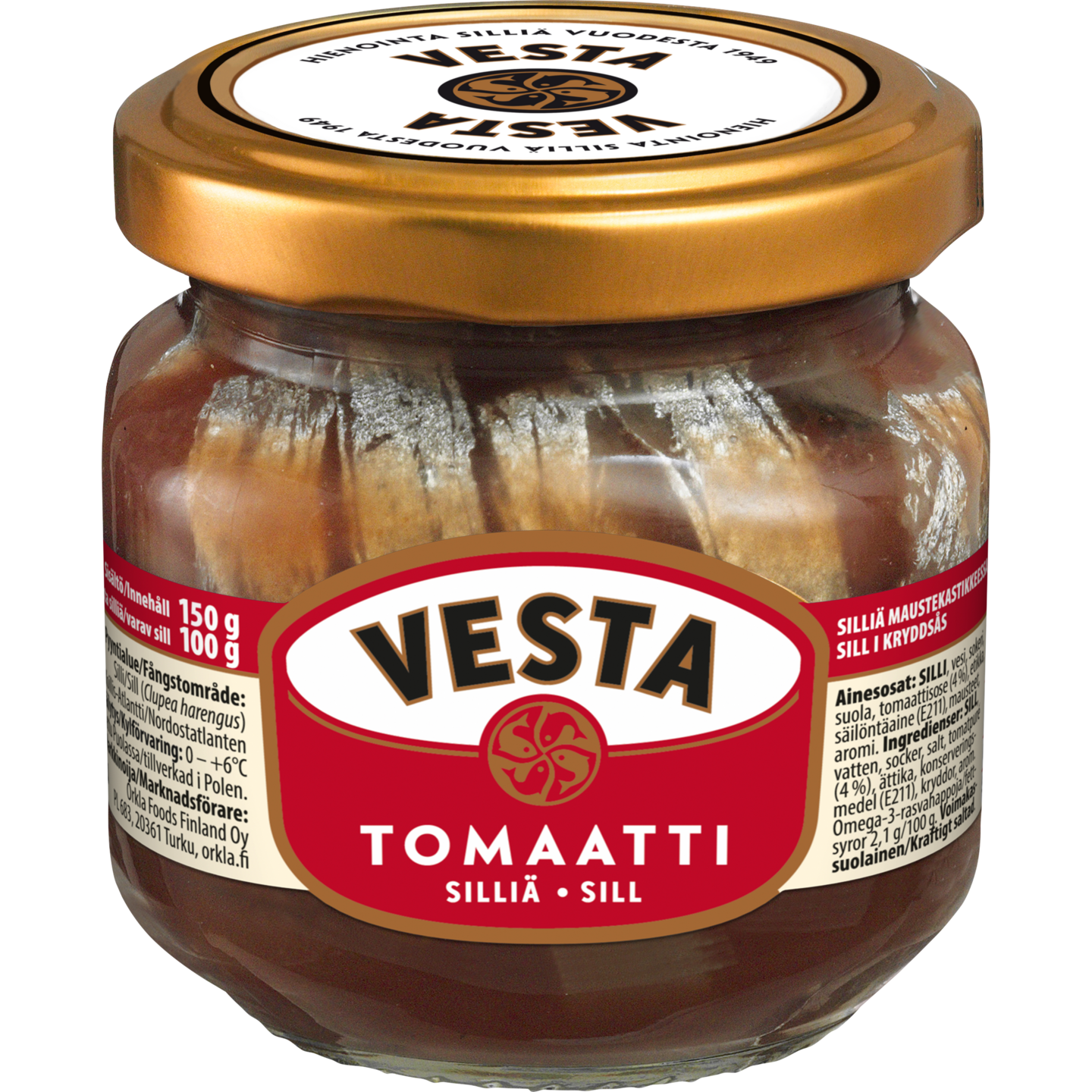 Vesta silliä tomaattikastikkeessa 150/100g