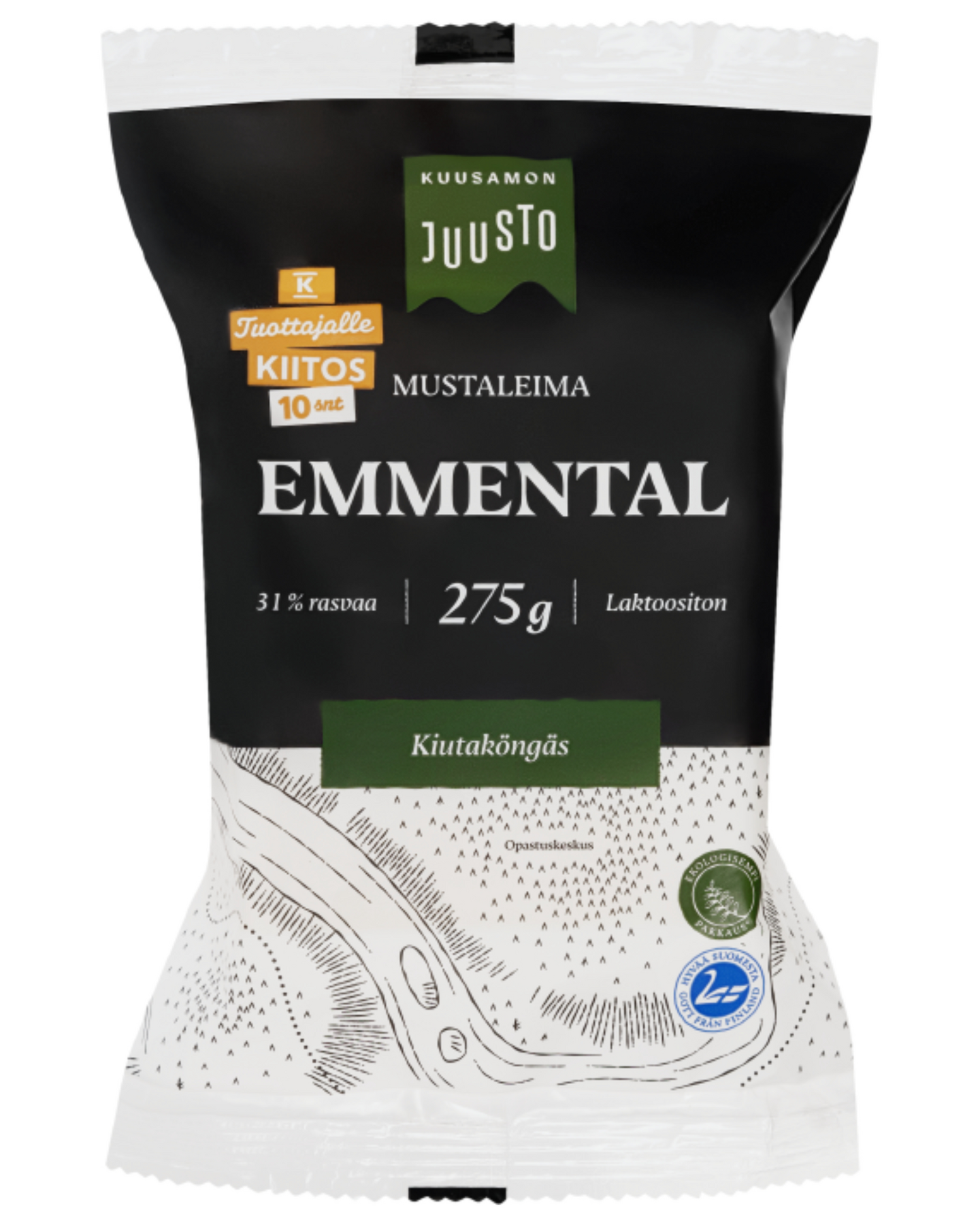 Kuusamon juusto emmental mustaleima 275g