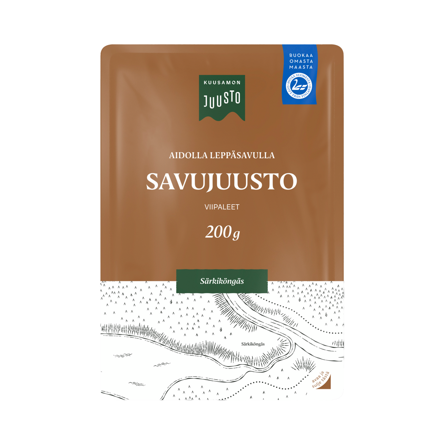 Kuusamon Juusto 200g savujuusto viipale