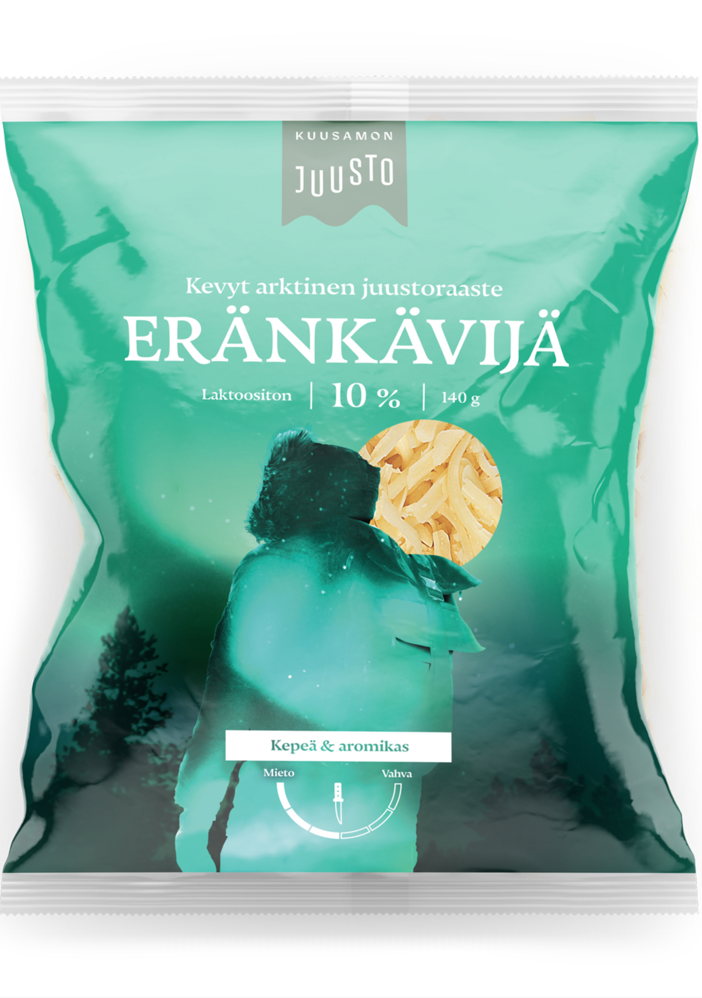 Kuusamon Juusto Eränkävijä 10% 140g raaste