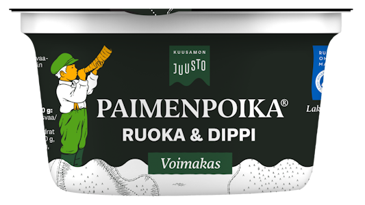 Kuusamon Juusto Paimenpoika Ruoka & Dippi sulatejuusto voimakas 200 g