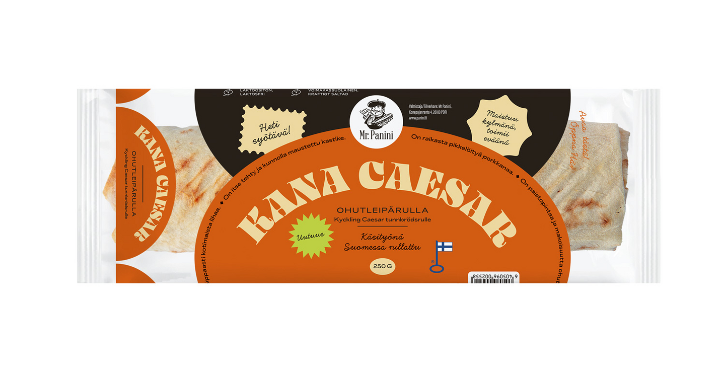 Mr. Panini kana-caesar ohutleipärulla 250 g