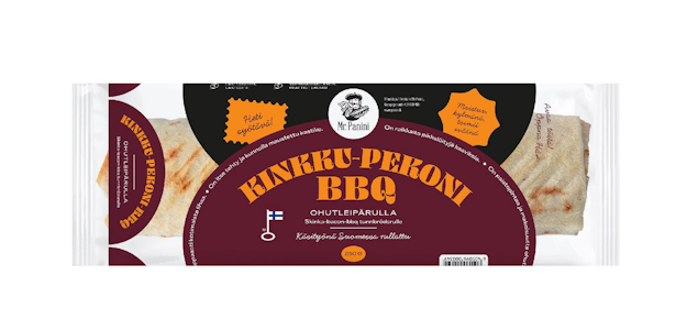 Mr. Panini kinkku-pekoni-BBQ ohutleipärulla 250 g