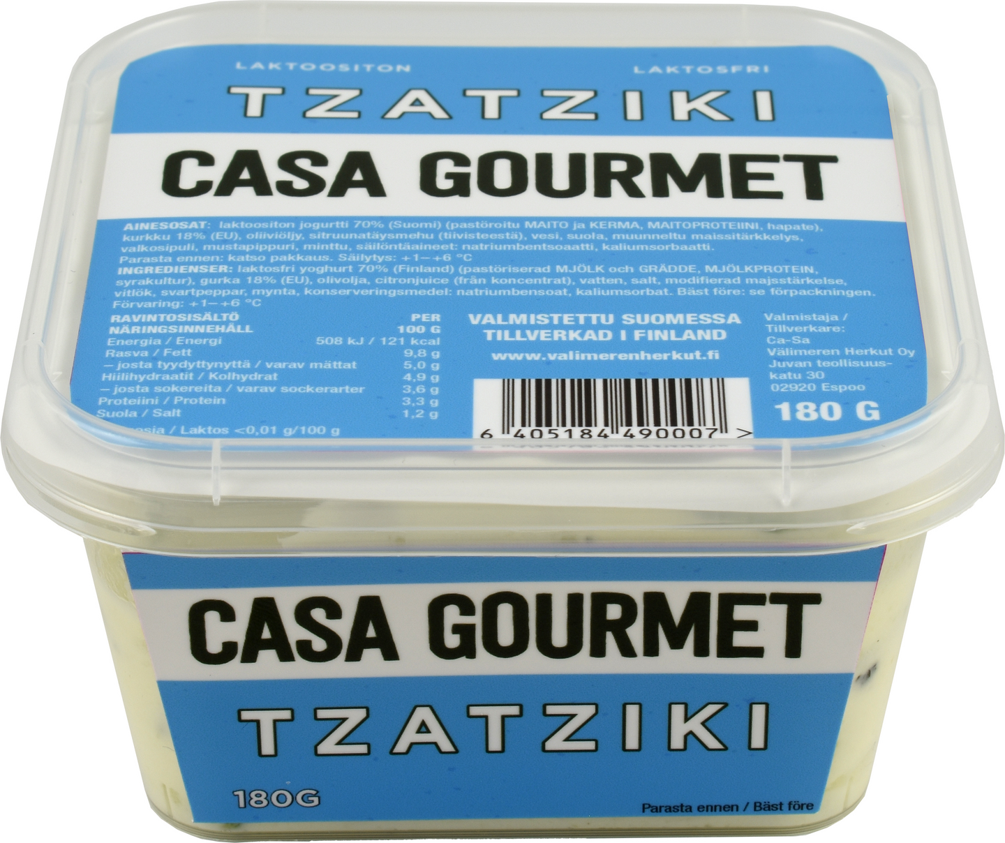 Casa Gourmet tzatziki 180g laktoositon | K-Ruoka Verkkokauppa