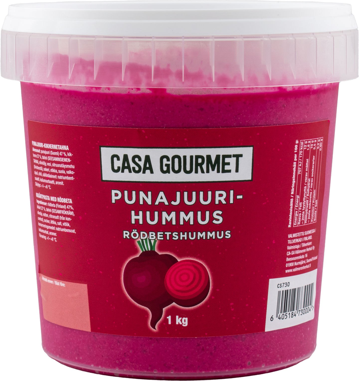 Casa Gourmet punajuurihummus 1kg