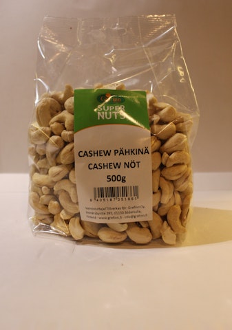 Grefinn supernuts Cashewpähkinä 500g natural