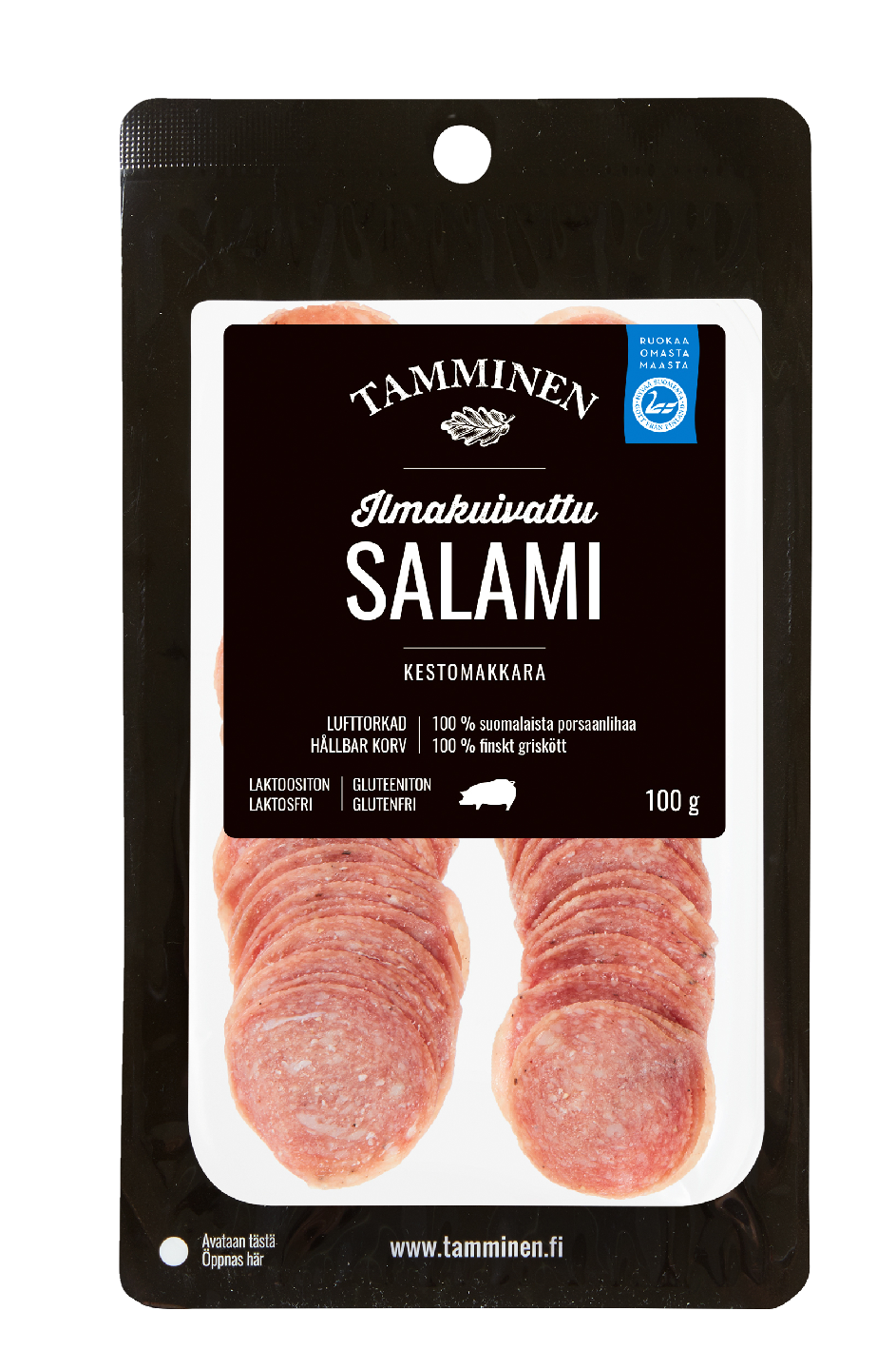 Tamminen ilmakuivattu salami 100g