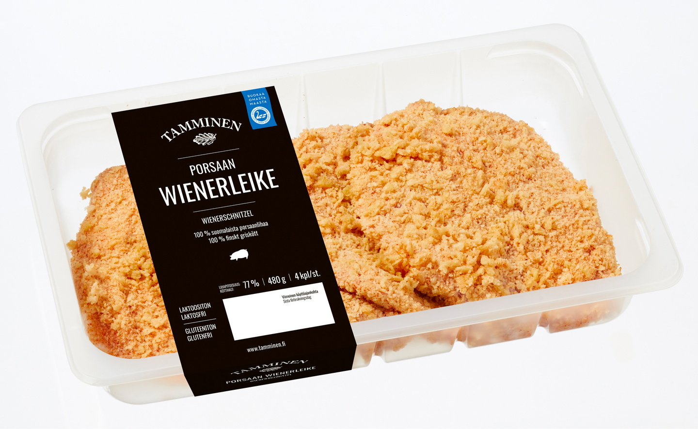 Tamminen 480g porsaan wienerleike gluteeniton