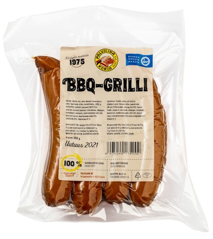 Palviliha BBQ-grilli 360 g grillimakkara | K-Ruoka Verkkokauppa