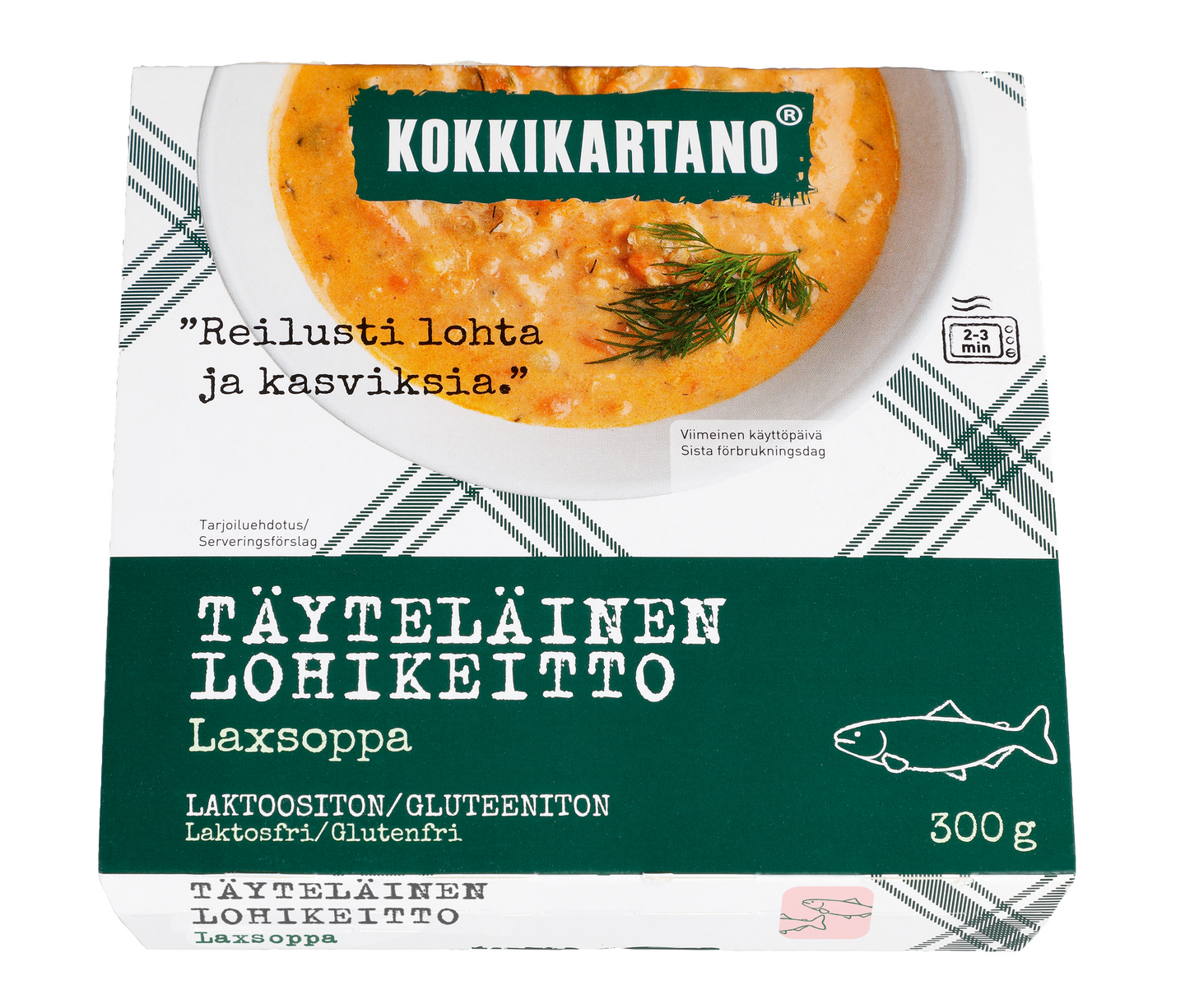 Kokkikartano täyteläinen lohikeitto 300g