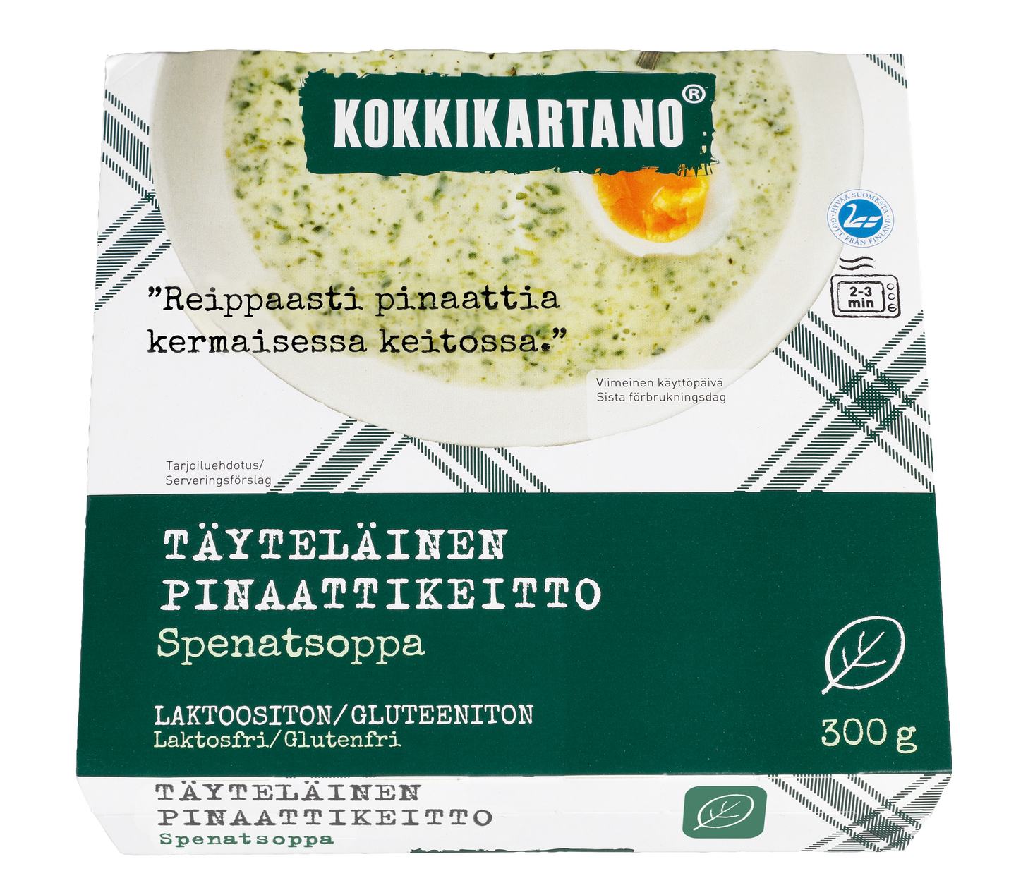 Kokkikartano täyteläinen pinaattikeitto 300 g | K-Ruoka Verkkokauppa