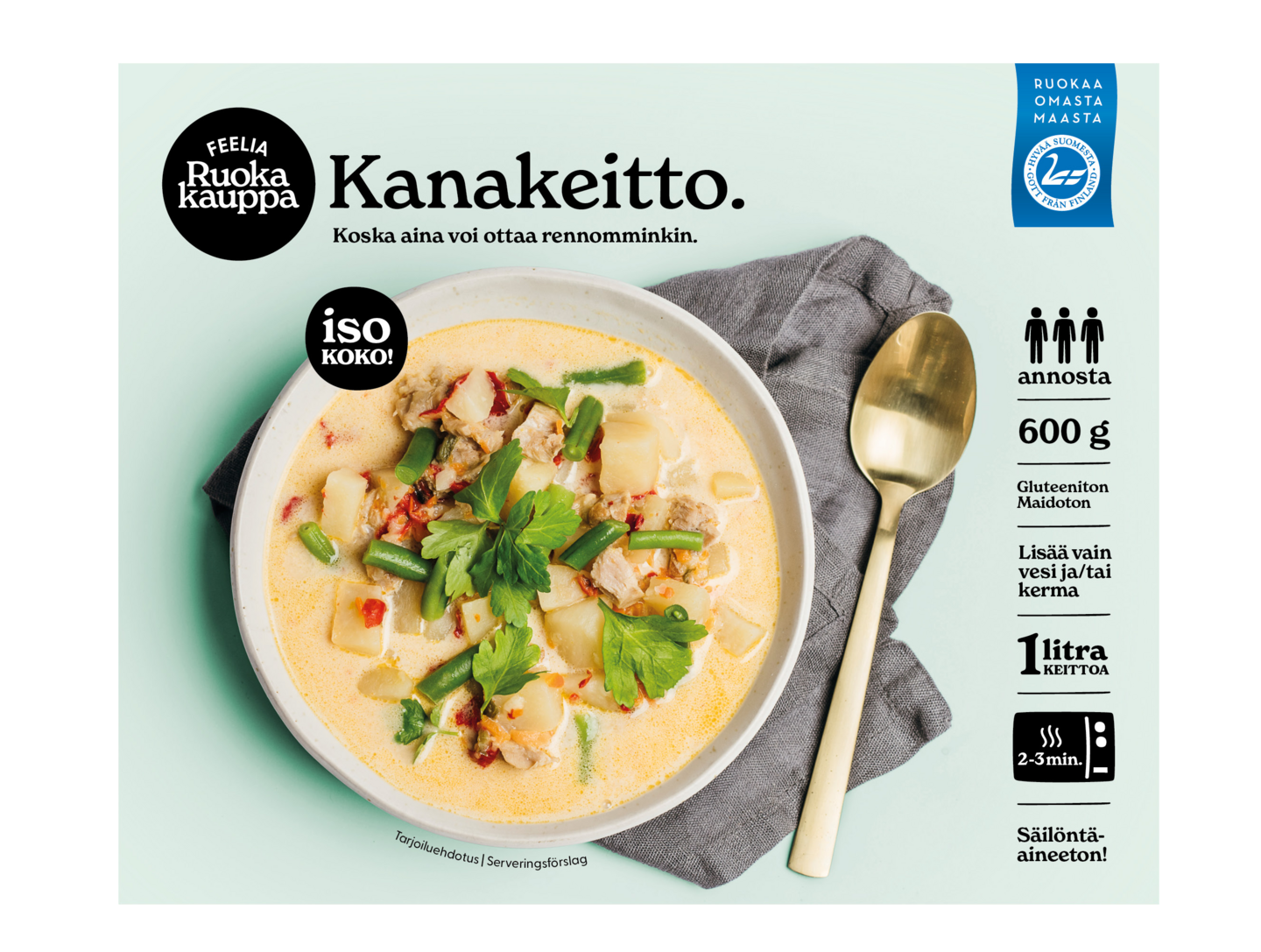 Feelia Ruokakauppa kanakeitto 600g | K-Ruoka Verkkokauppa