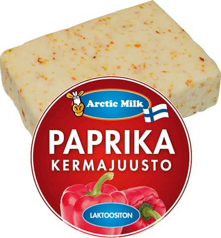 Arctic milk paprika-valkosip kermajuusto 140g