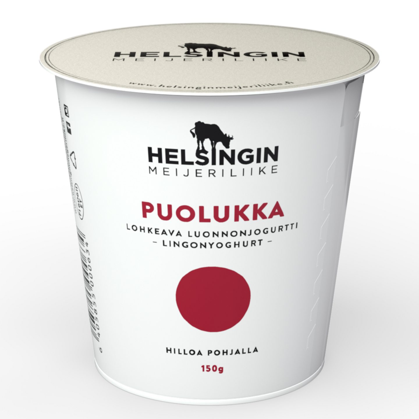 Helsingin Meijeriliike luonnonjogurtti 150g puolukka