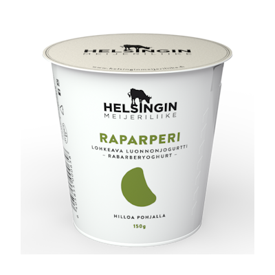 Helsingin Meijeriliike luonnonjogurtti 150g raparperi
