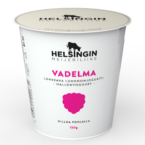 Helsingin Meijeriliike luonnonjogurtti 150g vadelma